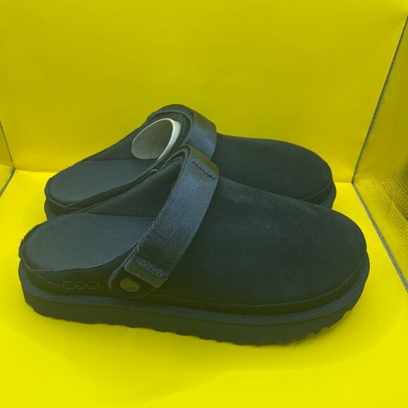 UGGS WOMEN GOLDENSTAR SUEDE CLOGS (9.5) - Picture 4 of 13